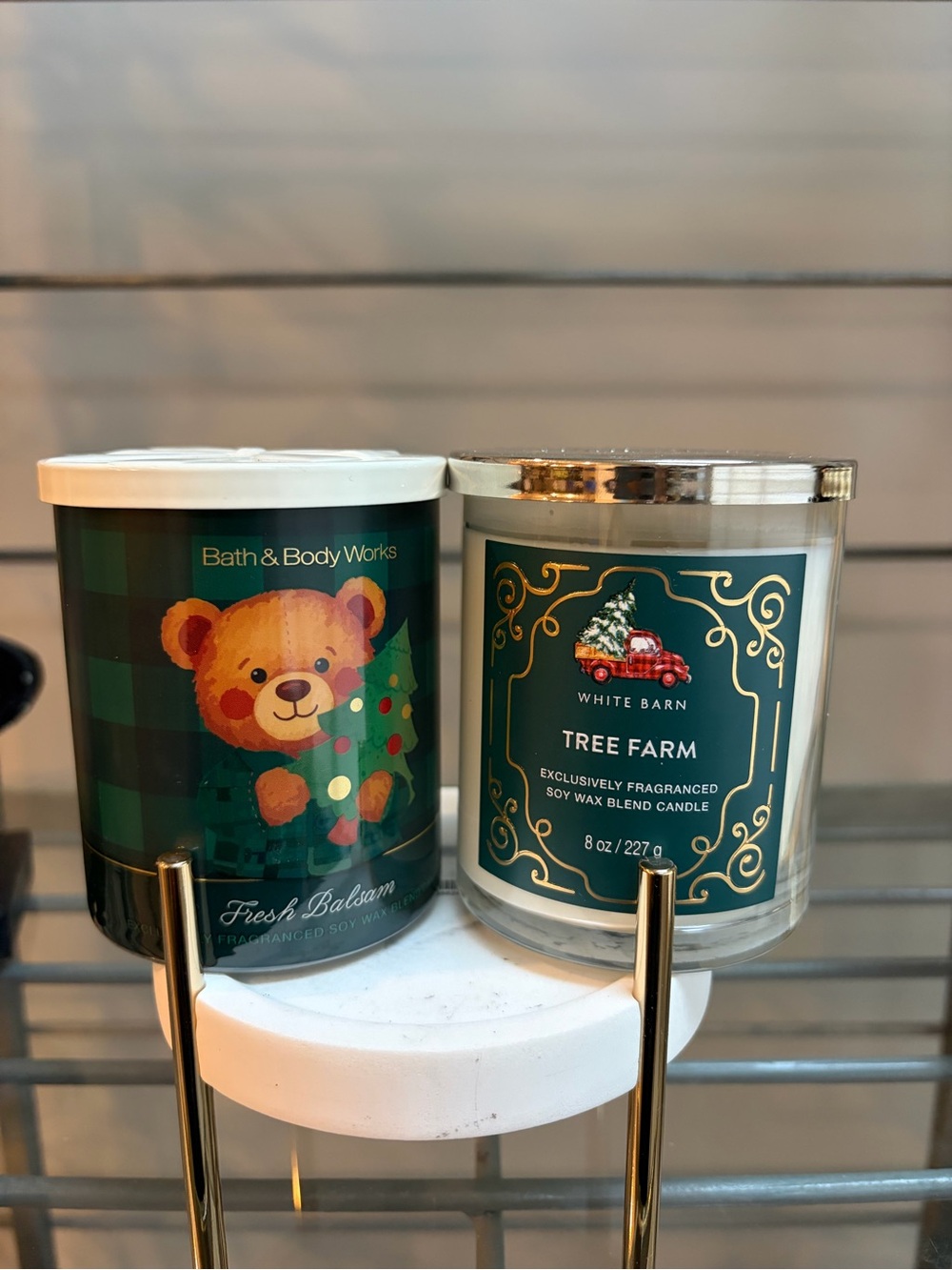 Bath & Body Works Tree Farm & Fresh Balsalm Single Wick Candles NWT Holiday 2026